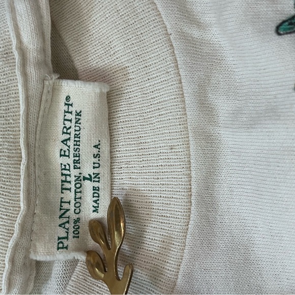 Vintage Winnie The Pooh Disney Cartoon Shirt Plant The Earth Single Stitch L - Picture 3 of 6